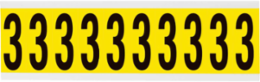 Repositionable Number and Letter Labels, 2.25 Inch x 0.875 Inch, Vinyl Cloth