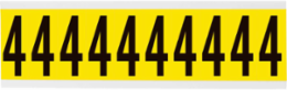 Repositionable Number & Letter Labels, 2.25 Inch x 0.875 Inch, Vinyl Cloth