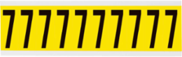 CleanLift Repositionable Number and Letter Labels, 2.25 in H x 0.875 in W, Black on Yellow
