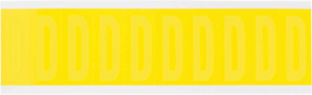 Repositionable Vinyl Cloth Blank Labels, 2.25 Inch H x 0.875 Inch W, Yellow