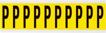 Repositionable Vinyl Cloth Labels, 2.25 Inch x 0.875 Inch, Black on Yellow