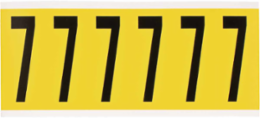 Repositionable Number and Letter Labels, 3.5 in x 1.5 in, Black on Yellow