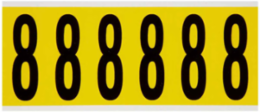 Repositionable Vinyl Cloth Labels, 3.5 x 1.5 Inch, 76.2 mm Character Height