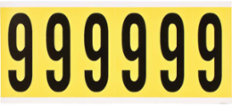 Repositionable Number and Letter Labels, 3.5 Inch x 1.5 Inch, Vinyl Cloth Material