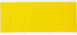 Repositionable Vinyl Cloth Blank Labels - 3.5 Inch H x 1.5 Inch W, Yellow