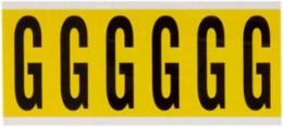Repositionable Number and Letter Labels, 3.5 in H x 1.5 in W, Vinyl Cloth