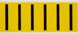 Repositionable Number & Letter Labels 3.5 Inch x 1.5 Inch, Vinyl Cloth, Black on Yellow