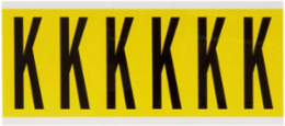 Repositionable Number and Letter Labels, 3.5 in H x 1.5 in W, Vinyl Cloth