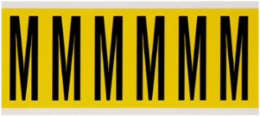 Repositionable Number and Letter Labels, 3.5 x 1.5 Inch, Black on Yellow