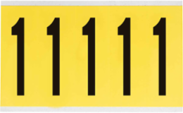 Repositionable Number and Letter Labels, 5 in H x 1.75 in W, Vinyl Cloth