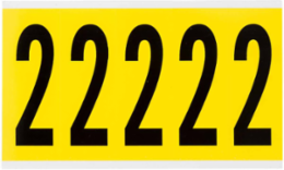 Repositionable Number and Letter Labels, 5 Inch x 1.75 Inch, 4 Inch Character Height