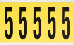 Repositionable Vinyl Cloth Number & Letter Labels, 5 Inch H x 1.75 Inch W