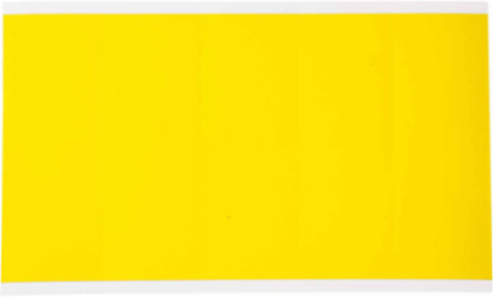 Repositionable Vinyl Cloth Blank Labels 3.875 Inch H, Weather-Resistant, Yellow