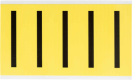 Repositionable Letter and Number Labels, 5 Inch H x 1.75 Inch W, Black on Yellow
