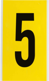 Repositionable Number and Letter Labels 9 Inch x 5 Inch, Vinyl Cloth
