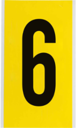 Repositionable Number and Letter Labels, 9 in x 5 in, Vinyl Cloth Material
