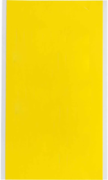 Repositionable Vinyl Cloth Blank Label - 6 Inch H x 5 Inch W, Yellow