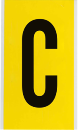 Repositionable Number and Letter Labels, 9 Inch x 5 Inch, Vinyl Cloth
