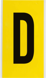 Repositionable Number and Letter Labels, 9 Inch x 5 Inch, Vinyl Cloth