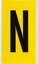 Repositionable Number and Letter Labels, 9 Inch x 5 Inch, Vinyl Cloth