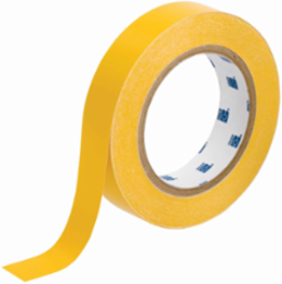 Solid Color Banding Tape for Pipe Marking - Roll Form, Pressure Sensitive Vinyl, Yellow, 1" x 30 Yd