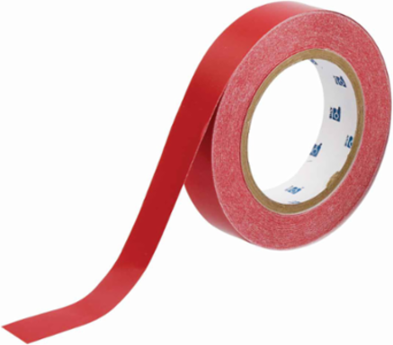 Solid Color Banding Tape for Pipe Marking - Roll Form, Pressure Sensitive Vinyl, Red, 1" x 30 Yd