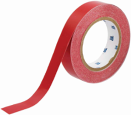 Solid Color Banding Tape for Pipe Marking - Roll Form, Pressure Sensitive Vinyl, Red, 1" x 30 Yd