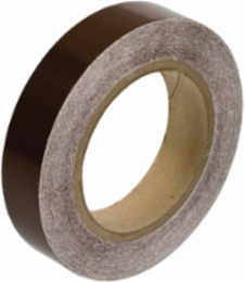 Solid Color Banding Tape for Pipe Marking - Roll Form, Pressure Sensitive Vinyl, Brown, 1" x 30 Yd