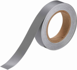 Solid Color Banding Tape for Pipe Marking - Roll Form, Pressure Sensitive Vinyl, Gray, 1" x 30 Yd