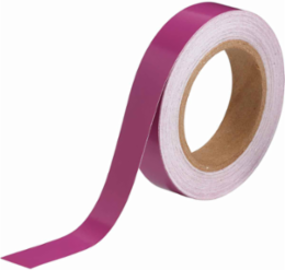 Solid Color Banding Tape for Pipe Marking - Roll Form, Indoor/Outdoor Industrial Vinyl, Purple, 1" x 30 Yd