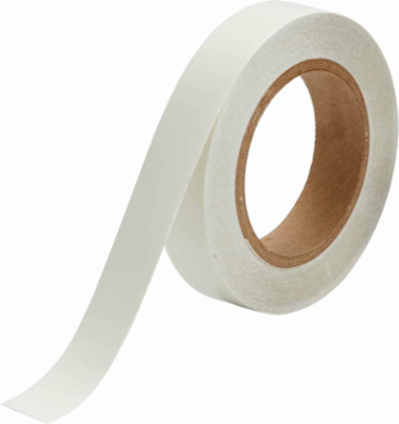 Solid Color Banding Tape for Pipe Marking - Roll Form, Pressure Sensitive Vinyl, Clear, 1" x 30 Yd
