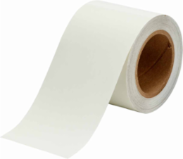 Solid Color Banding Tape for Pipe Marking - Roll Form, Pressure Sensitive Vinyl, Clear, 4" x 30 Yd