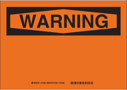 Blank Sign 14 Inch H x 20 Inch W, Vinyl, Abrasion-Resistant, Outdoor Use