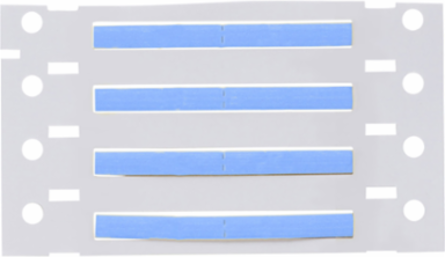 PermaSleeve Polyolefin Wire Marking Sleeves, 0.094" Dia x 1" W, Blue, Roll of 1000
