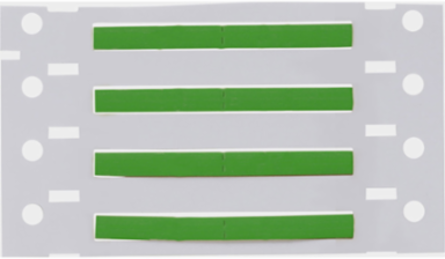 PermaSleeve Polyolefin Wire Marking Sleeves, 0.094" Dia x 1" W, Green, Roll of 1000
