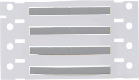 Double Sided PermaSleeve Polyolefin Wire Marking Sleeves, 0.094" Dia x 1" W, Gray, Roll of 1000