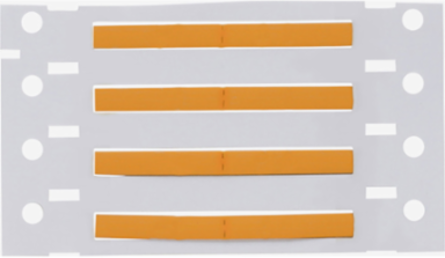 Double Sided PermaSleeve Polyolefin Wire Marking Sleeves, 0.094" Dia x 1" W, Orange, Roll of 5000