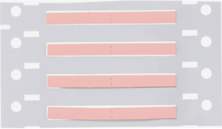 Double Sided PermaSleeve Polyolefin Wire Marking Sleeves, 0.094" Dia x 1" W, Pink, Roll of 5000