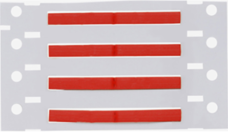 Double Sided PermaSleeve Polyolefin Wire Marking Sleeves, 0.094" Dia x 1" W, Red, Roll of 5000