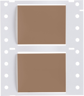 Double Sided PermaSleeve Polyolefin Wire Marking Sleeves, Brown, 1" Dia x 2" W