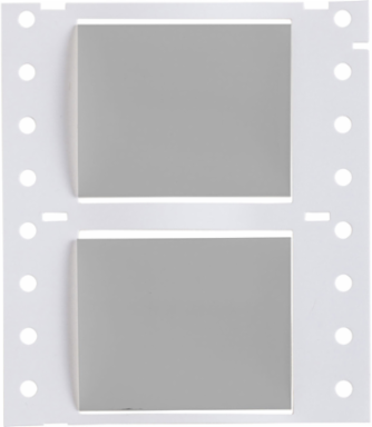Double Sided PermaSleeve Polyolefin Wire Marking Sleeves, Gray, 1" Dia x 2" W