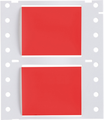 Double Sided PermaSleeve Polyolefin Wire Marking Sleeves, Red, 1" Dia x 2" W