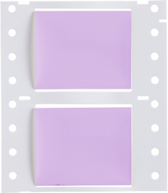 Double Sided PermaSleeve Polyolefin Wire Marking Sleeves, Violet, 1" Dia x 2" W