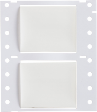 PermaSleeve 1 Inch Dia x 2 Inch W Double Sided Wire Marking Sleeves, White
