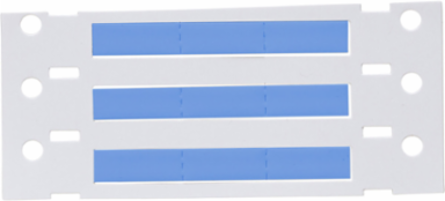 Double Sided PermaSleeve Polyolefin Wire Marking Sleeves, Blue, 0.125" Dia x 0.67" W