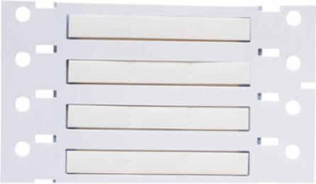 Double Sided PermaSleeve Polyolefin Wire Marking Sleeves, White, 0.125" Dia x 0.67" W, Roll of 7500 Each