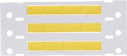Double Sided PermaSleeve Polyolefin Wire Marking Sleeves, Yellow, 0.125" Dia x 0.5" W, Roll of 10000 Each