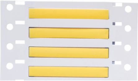 Double Sided PermaSleeve Polyolefin Wire Marking Sleeves, Yellow, 0.125" Dia x 2" W, Roll of 2500 Each
