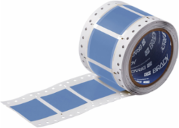 Double Sided PermaSleeve Polyolefin Wire Marking Sleeves, Blue, 1.5" Dia x 2" W
