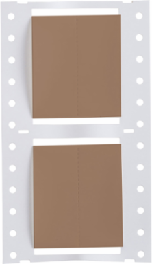 Double Sided PermaSleeve Polyolefin Wire Marking Sleeves, 1.5" Dia x 1" W, Brown, Roll of 200